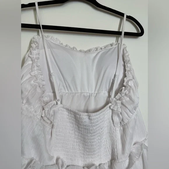 Wild Fable White Smocked Dress - Picture 4 of 5
